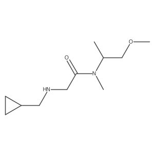 2-[(Cyclopropylmethyl)amino]-N-(2-methoxy-1-methylethyl)-N-methylacetamide Structure