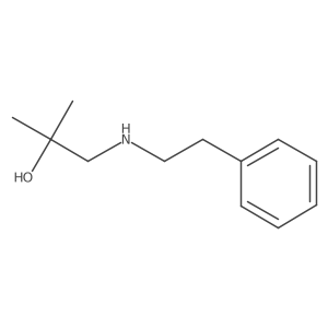 2-Methyl-1-[(2-phenylethyl)amino]propan-2-ol Structure