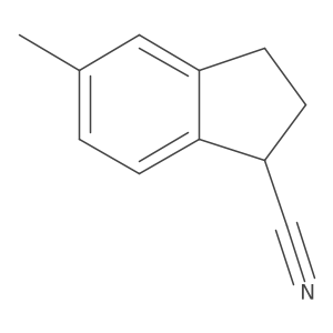 5-methyl-2,3-dihydro-1H-indene-1-carbonitrile Structure