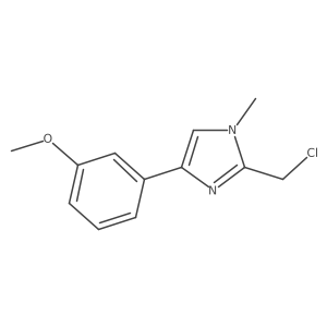 2-Chloromethyl-4-(3-methoxyphenyl)-1-methyl-1h-imidazole结构式