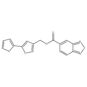 (5-(Thiophen-2-yl)isoxazol-3-yl)methyl benzo[c][1,2,5]thiadiazole-5-carboxylate Structure