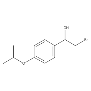 2-Bromo-1-[4-(propan-2-yloxy)phenyl]ethan-1-ol结构式
