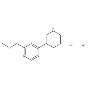 2-(Methoxymethyl)-4-(piperidin-3-yl)pyrimidine dihydrochloride Structure