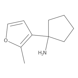 1-(2-Methylfuran-3-yl)cyclopentan-1-amine Structure