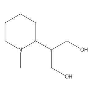 2-(1-Methylpiperidin-2-yl)propane-1,3-diol结构式