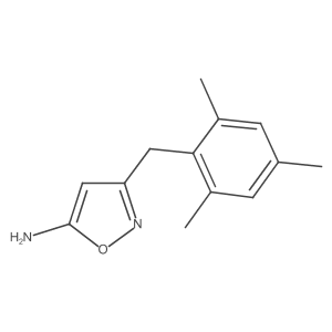 3-[(2,4,6-Trimethylphenyl)methyl]-1,2-oxazol-5-amine结构式
