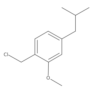 1-(Chloromethyl)-4-isobutyl-2-methoxybenzene结构式