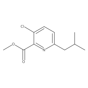 Methyl 3-chloro-6-(2-methylpropyl)-2-pyridinecarboxylate Structure