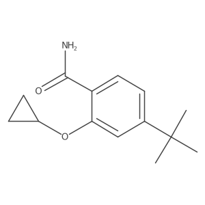 4-Tert-butyl-2-cyclopropoxybenzamide结构式