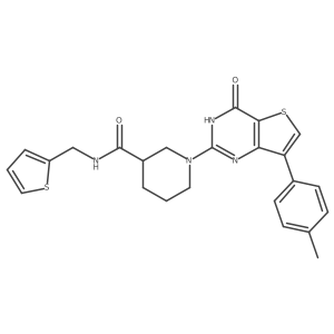1-[7-(4-methylphenyl)-4-oxo-3,4-dihydrothieno[3,2-d]pyrimidin-2-yl]-N-(2-thienylmethyl)piperidine-3-carboxamide Structure
