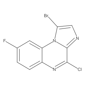 1-Bromo-4-chloro-8-fluoroimidazo[1,2-a]quinoxaline Structure