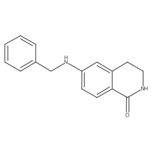 6-benzylamino-3,4-dihydro-2H-isoquinolin-1-one结构式