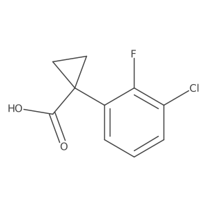 1-(3-Chloro-2-fluorophenyl)cyclopropanecarboxylic Acid结构式