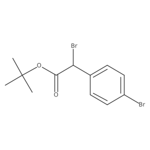 Tert-butyl 2-bromo-2-(4-bromophenyl)acetate结构式