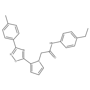 N-(4-ethylphenyl)-2-{2-[3-(4-methylphenyl)-1,2,4-oxadiazol-5-yl]-1H-pyrrol-1-yl}acetamide Structure