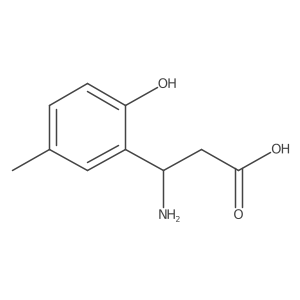 (3S)-3-Amino-3-(2-hydroxy-5-methylphenyl)propanoic acid结构式