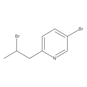 5-Bromo-2-(2-bromopropyl)pyridine结构式