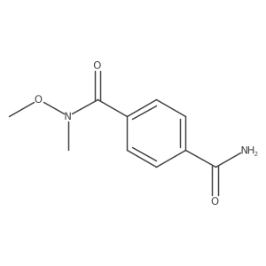 N1-Methoxy-N1-methyl-1,4-benzenedicarboxamide结构式