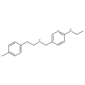 5-Pyrimidinemethanamine, 2-(ethylamino)-N-[2-(4-fluorophenyl)ethyl]-结构式