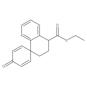 Ethyl 4-oxo-3',4'-dihydro-2'H-spiro[cyclohexane-1,1'-naphthalene]-2,5-diene-4'-carboxylate结构式
