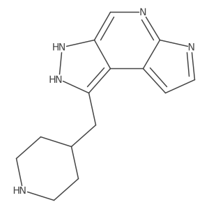 3-(Piperidin-4-ylmethyl)-4,5,8,10-tetrazatricyclo[7.3.0.02,6]dodeca-1(12),2,6,8,10-pentaene结构式