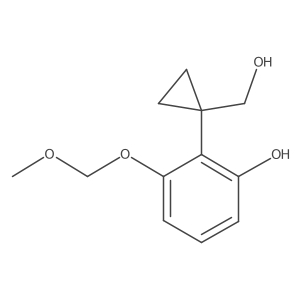 2-[1-(Hydroxymethyl)cyclopropyl]-3-{[(methyloxy)methyl]oxy}phenol Structure