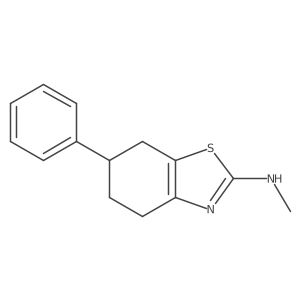 N-Methyl-6-phenyl-4,5,6,7-tetrahydro-1,3-benzothiazol-2-amine结构式