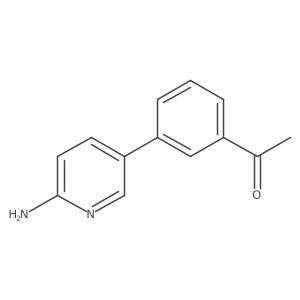 5-(3-Acetylphenyl)-2-aminopyridine Structure
