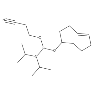 (E)-2-Cyanoethyl cyclooct-4-en-1-yl diisopropylphosphoramidite Structure