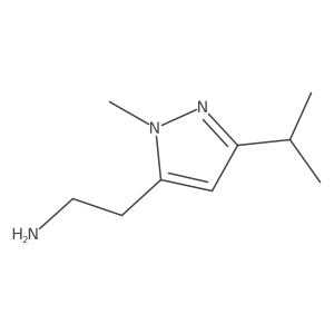 2-[1-Methyl-3-(methylethyl)pyrazol-5-yl]ethylamine Structure