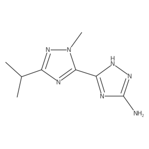 5'-Isopropyl-2'-methyl-1h,2'h-[3,3'-bi(1,2,4-triazol)]-5-amine结构式
