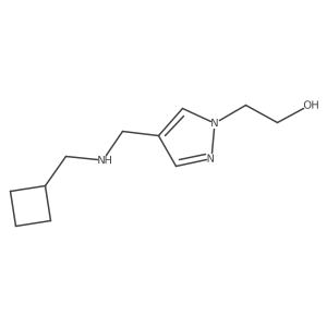 1H-Pyrazole-1-ethanol, 4-[[(cyclobutylmethyl)amino]methyl]-结构式