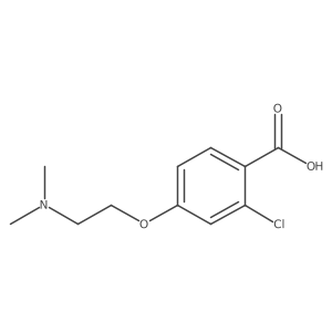 2-Chloro-4-[2-(dimethylamino)ethoxy]benzoic acid Structure