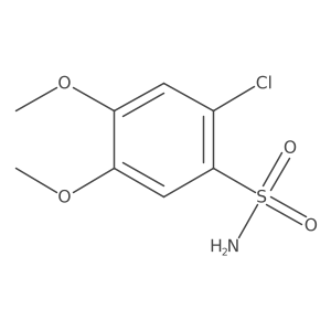 2-Chloro-4,5-dimethoxybenzene-1-sulfonamide Structure