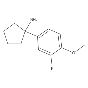 1-(3-Fluoro-4-methoxyphenyl)cyclopentanamine Structure