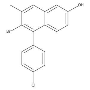 6-Bromo-5-(4-chlorophenyl)-7-methylnaphthalen-2-ol Structure
