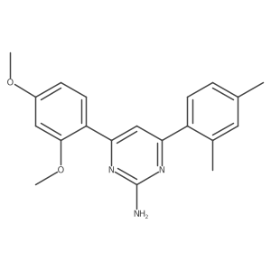 4-(2,4-Dimethoxyphenyl)-6-(2,4-dimethylphenyl)pyrimidin-2-amine Structure