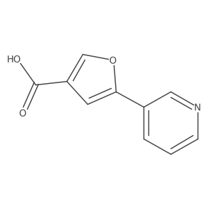 5-Pyridin-3-ylfuran-3-carboxylic acid结构式