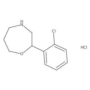 2-(2-Chlorophenyl)-1,4-oxazepane hydrochloride Structure