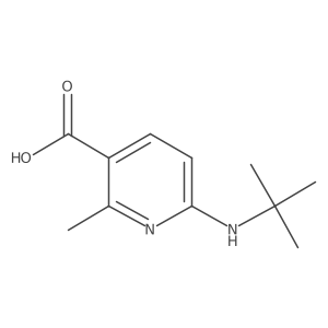 6-(tert-Butylamino)-2-methylnicotinic acid结构式