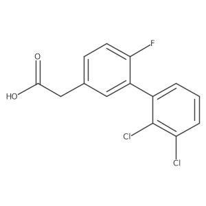 (2',3'-Dichloro-6-fluoro-biphenyl-3-yl)-acetic acid结构式