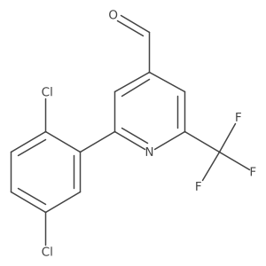 2-(2,5-Dichlorophenyl)-6-(trifluoromethyl)isonicotinaldehyde Structure
