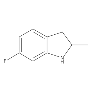 6-fluoro-2-methyl-2,3-dihydro-1H-indole Structure
