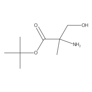 Tert-butyl 2-amino-3-hydroxy-2-methylpropanoate Structure