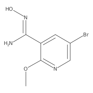 5-Bromo-n-hydroxy-2-methoxynicotinimidamide Structure