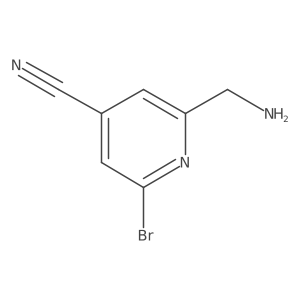 2-(Aminomethyl)-6-bromoisonicotinonitrile Structure