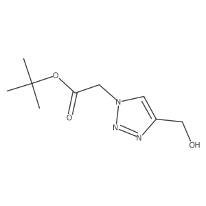tert-butyl 2-[4-(hydroxymethyl)-1H-1,2,3-triazol-1-yl]acetate结构式