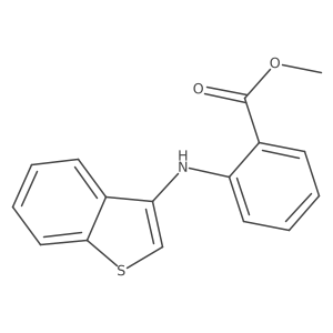 Methyl 2-(1-benzothiophen-3-ylamino)benzoate Structure