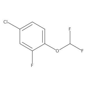 4-Chloro-1-(difluoromethoxy)-2-fluorobenzene结构式
