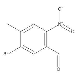 5-Bromo-4-methyl-2-nitrobenzaldehyde Structure